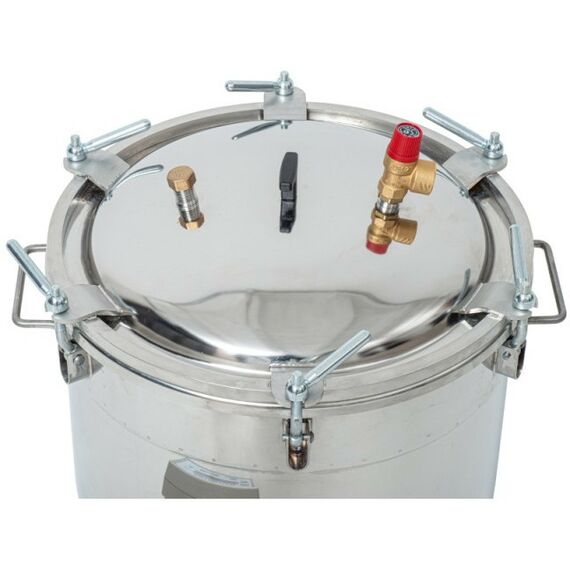 Автоклавы:  Автоматический автоклав "Консерватор" 46 л с ЭБУ с фальшдном фотографии