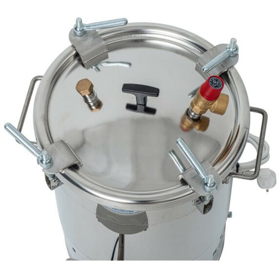 Автоклавы:  Автоматический домашний автоклав "Малыш" 22 л  с ЭБУ с фальшдном фотографии