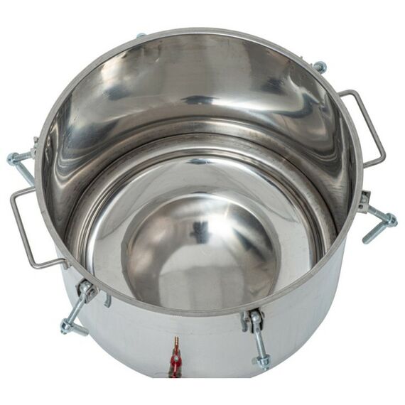 Автоклавы:  Газовый автоклав "Консерватор Газ Нерж" 46 л с фальшдном фотографии