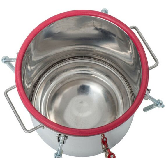 Автоклавы:  Газовый домашний автоклав "Малыш Газ Нерж" 22 л с фальшдном фотографии