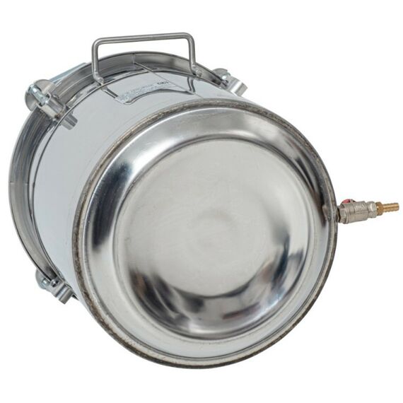 Автоклавы:  Газовый домашний автоклав "Малыш Газ Нерж" 22 л с фальшдном фотографии