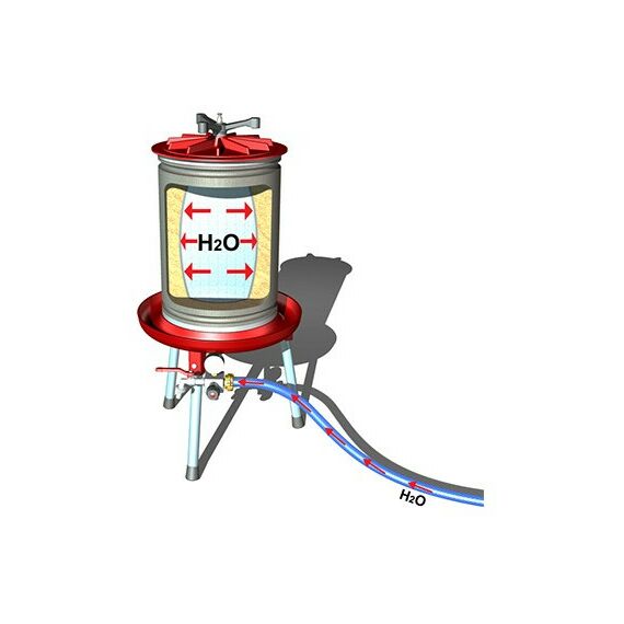 Прессы для отжима:  Гидропресс 300 л нерж.сталь фотографии