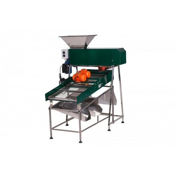 Дробилки и мялки:  Комбайн с гребнеотделителем для сортировки некондиционной ягоды фотографии