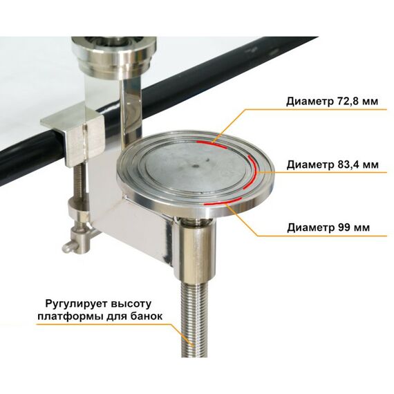 Закаточные машинки:  М3 07 для закатки жестяных банок ручная с 3-мя патронами фотографии