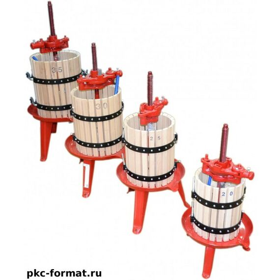 Прессы для отжима:  Пресс домкратный d20 9,5 л корзина из дерева фотографии