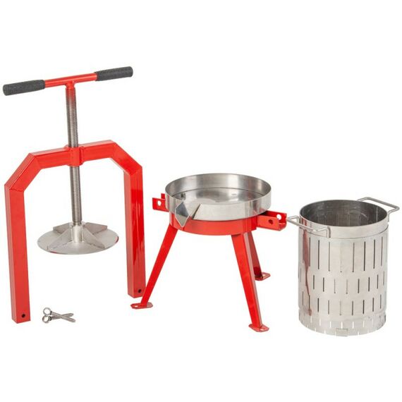 Прессы для отжима:  Пресс ручной (винтовой) «Муромец М» 12 л корзина из нерж.стали фотографии