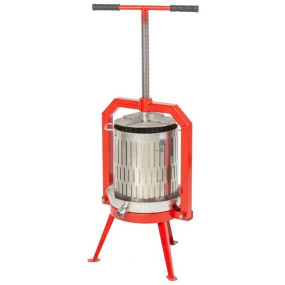 Прессы для отжима:  Пресс ручной (винтовой) «Муромец» 29 л корзина из нерж.стали фотографии