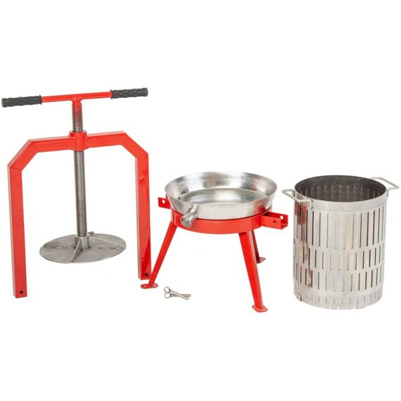 Прессы для отжима:  Пресс ручной (винтовой) «Муромец» 29 л корзина из нерж.стали фотографии