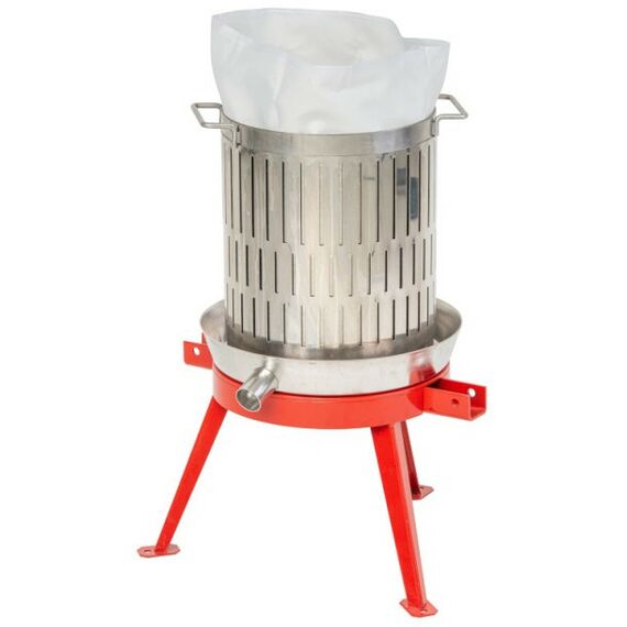 Прессы для отжима:  Пресс ручной (винтовой) «Муромец» 29 л корзина из нерж.стали фотографии