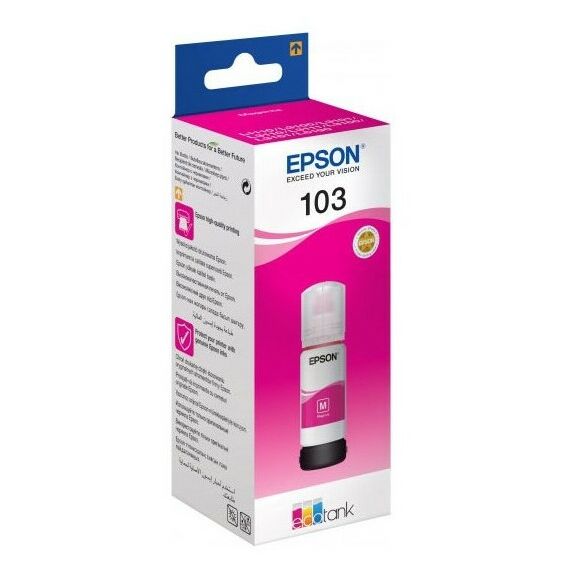 Для Epson (оригинал): Контейнер с чернилами Epson 103 красные для L3100/ L3101/ L3110/ L3150/ L3151 65мл [C13T00S34A] фотографии