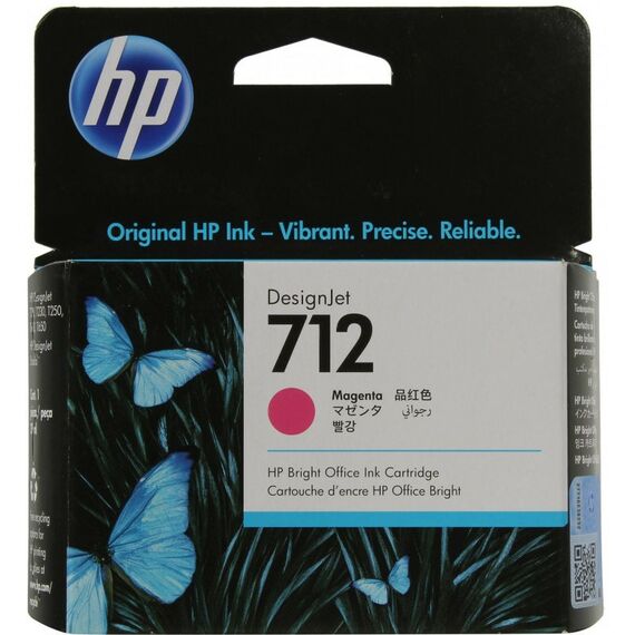 Для HP (оригинал): Картридж HP 3ED68A Magenta №712 для HP DesignJet T210/230/250/630/650 фотографии