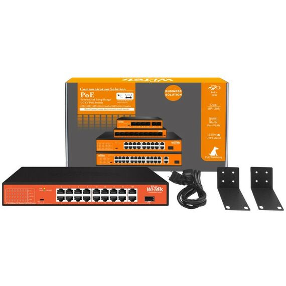 Коммутаторы, маршрутизаторы, межсетевые экраны: Неуправляемый коммутатор Wi-Tek WI-PS518GH фотографии