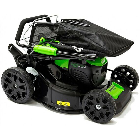 Газонокосилки: Газонокосилка аккумуляторная Greenworks GD40LM46SPK4 40V, 46см, самоходная, бесщеточная, c 1хАКБ [2506807UB] фотографии