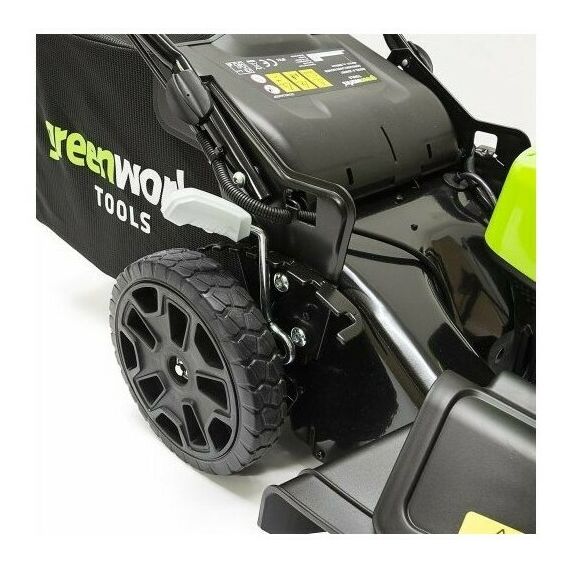 Газонокосилки: Газонокосилка аккумуляторная Greenworks GD40LM46SPK4 40V, 46см, самоходная, бесщеточная, c 1хАКБ [2506807UB] фотографии