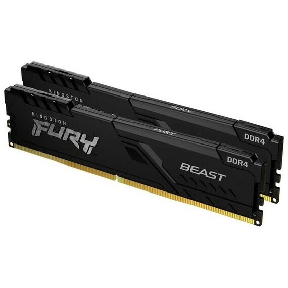 Оперативная память: Модуль памяти Kingston Fury Beast 16Gb KIT 2*8Gb DDR4 DIMM <PC4-28800> CL17 [KF436C17BBK2/16] фотографии