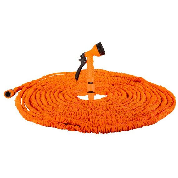 Шланги, системы водопровода и автополива: Набор для полива с растягивающимся шлангом Вихрь 50м фотографии