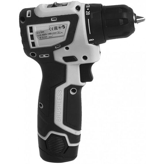 Дрели и шуруповерты: Аккумуляторная бесщет.дрель-шуруповерт Интерскол ДА-10/12В Li-ion, кейс, 2*2Ач [687.2.2.70] фотографии