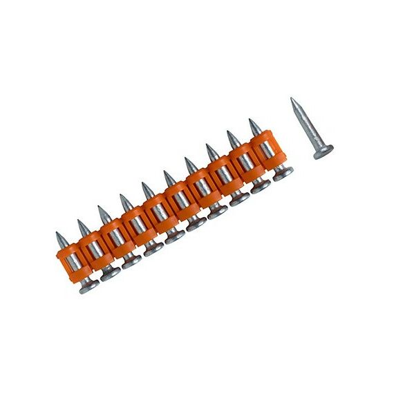 Гвозди прямого монтажа:  Гвозди 3.0*19 мм для монтажного пистолета с кованым наконечником Bullet point в комплекте с газовым баллоном 165 мм FEDAST [fd3019mgbpfc] фотографии