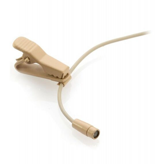 Конденсаторные микрофоны: Микрофон петличный конденсаторный JTS CM-125iF миниатюрный, 50-18000Гц, 4P Mini XLR, цвет бежевый фотографии