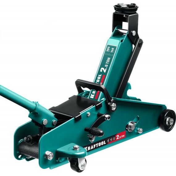 Домкраты: Подкатной домкрат KRAFTOOL S-PIN 2.5т 140-385мм с увеличенным подъемом и фиксатором [43457-2.5] фотографии
