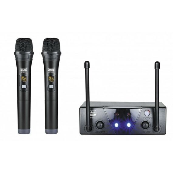 Радиомикрофонные системы: Радиосистема двухканальная c двумя ручными передатчиками Xline MD-262A-A фикс. частота фотографии