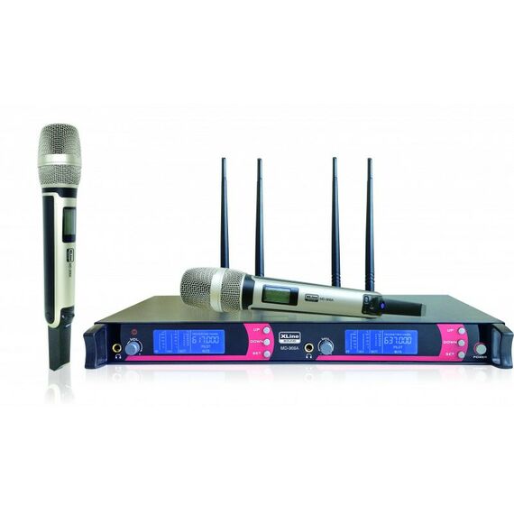 Радиомикрофонные системы: Радиосистема двухканальная c двумя ручными передатчиками Xline MD-968A фотографии