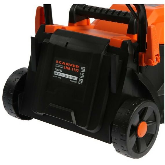 Газонокосилки: Газонокосилка электрическая  LME-1132 1100 Вт, ширина 32 см, высота 25-60 мм, 30 л фотографии