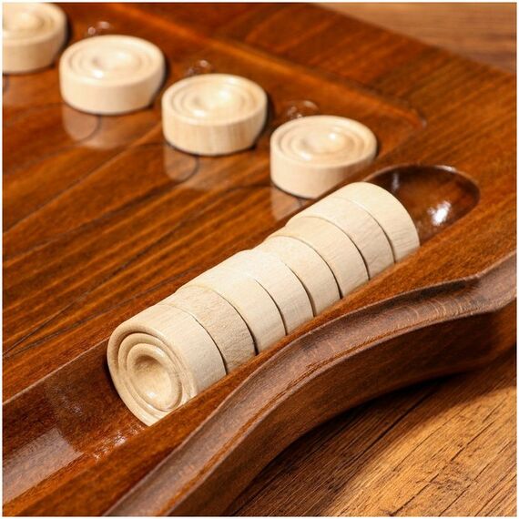 Настольные игры:  Нарды ручной работы "Орел в полете", 60х30 см, с шахматным полем, Армения фотографии