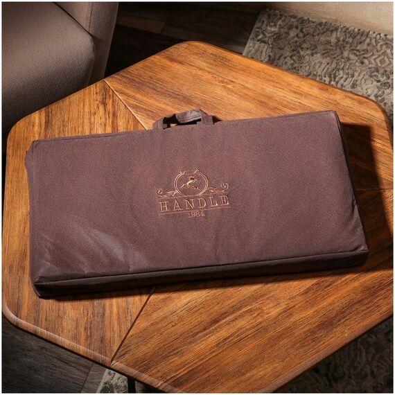 Настольные игры:  Нарды ручной работы "Узор", глубокая резка, с ручкой, 60х30 см, с шахматным полем, массив ореха, Армения фотографии