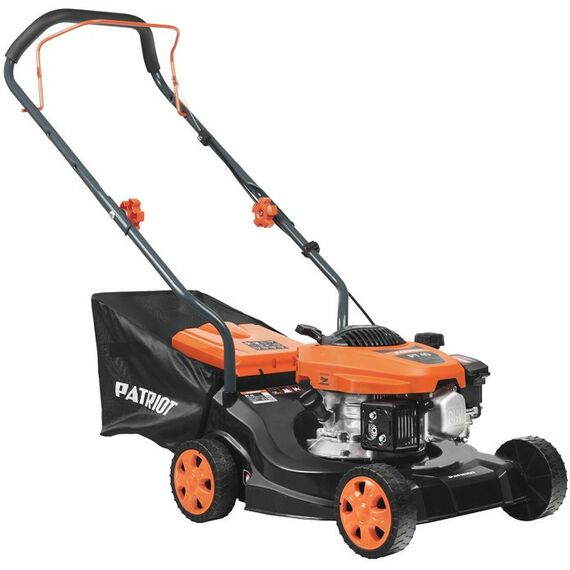 Газонокосилки: Газонокосилка бензиновая Patriot PT 40 130сс, 3.5л.с., 40см, 35л. трав., пластик. дека [512109401] фотографии