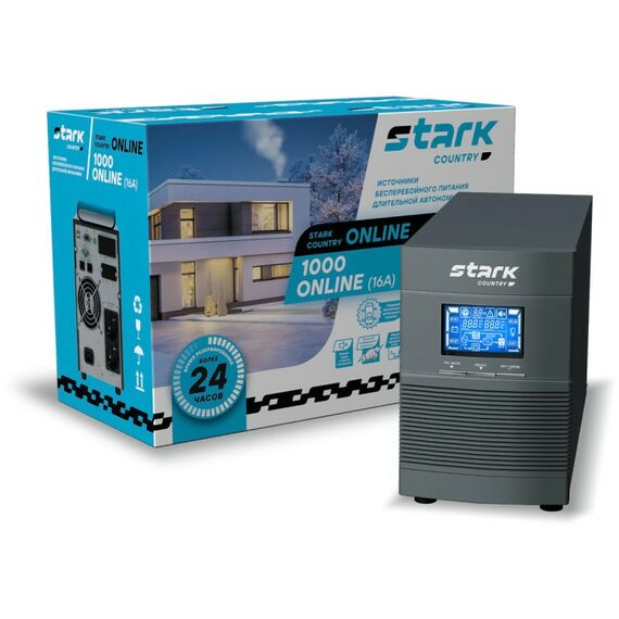 Источники бесперебойного питания: Источник бесперебойного питания Stark Country 1000 ONLINE (16A) фотографии