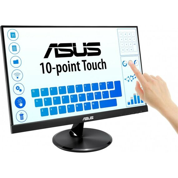 Мониторы: Монитор Asus VT229H 21.5" Touch IPS LED, 1920x1080, 5ms, 250cd/m2, 178°/178°, 100mln:1, D-SUB, HDMI, USB, Speakers, VESA, Black, 3 years [90LM0490-B01170] фотографии