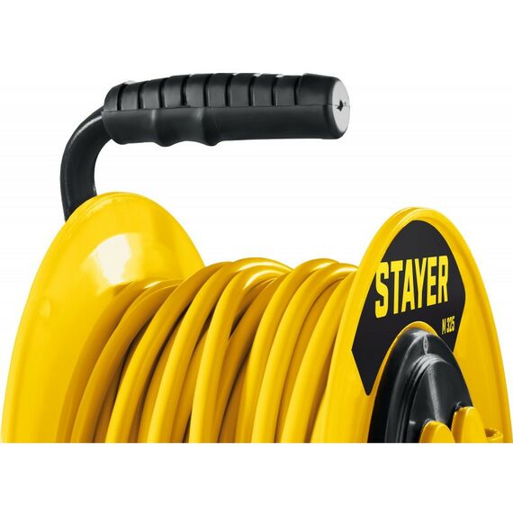Удлинители электрические: Силовой удлинитель на катушке STAYER М-325 ПВС 3х2.5 20м 4000Вт IP44 [55064-20] фотографии