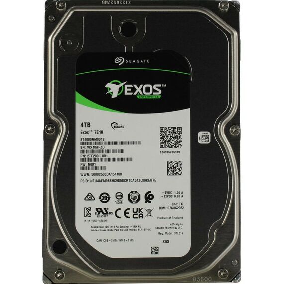 Жесткие диски: Жёсткий диск Seagate 4 Tb Exos 7E10 SAS 3.5" [ST4000NM001B] фотографии