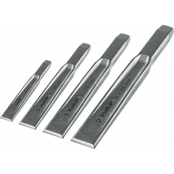 Наборы оснастки: Набор зубил слесарных по металлу Зубр Двутавр 2104-H4 4 шт [2104-H4] фотографии