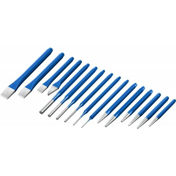 Наборы оснастки: Набор зубил и кернеров в чехле Зубр Профессионал 21070-H16 16 предметов фотографии