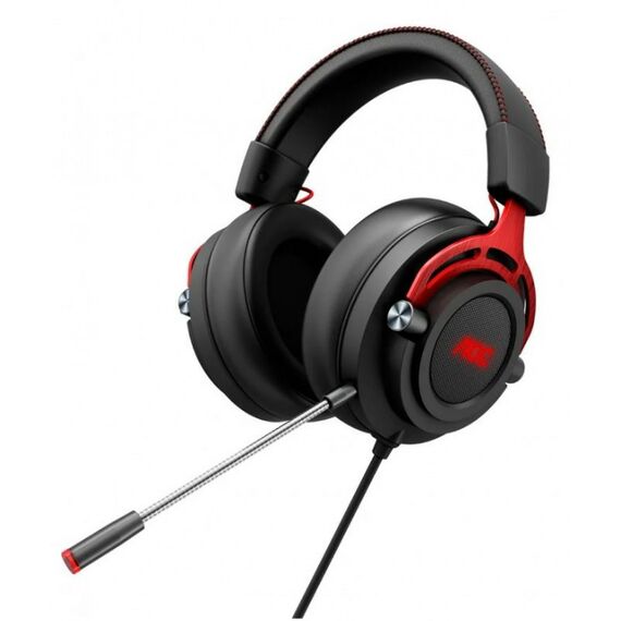 Наушники и гарнитуры: Гарнитура игровая AOC GH300 многоцветная RGB, Stereo, 7.1 Surround, USB кабель 2.0 м, чёрный+красный фотографии