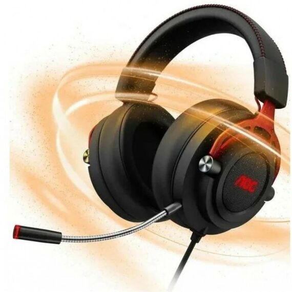 Наушники и гарнитуры: Гарнитура игровая AOC GH300 многоцветная RGB, Stereo, 7.1 Surround, USB кабель 2.0 м, чёрный+красный фотографии