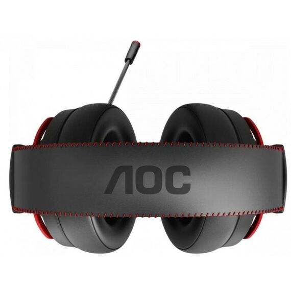 Наушники и гарнитуры: Гарнитура игровая AOC GH300 многоцветная RGB, Stereo, 7.1 Surround, USB кабель 2.0 м, чёрный+красный фотографии