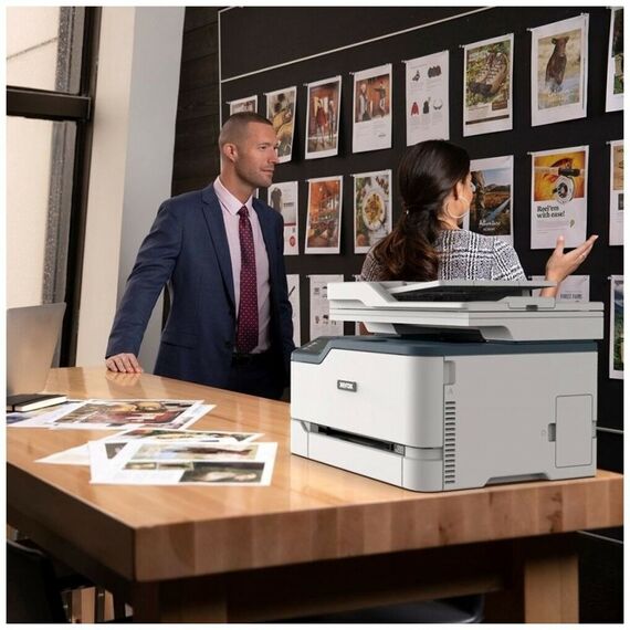 Многофункциональные устройства: Многофункциональное устройство XEROX C235 A4, 22стр/мин, 512Mb, 600dpi, лазерное МФУ, факс, ADF, USB2.0, WiFi,  сетевой, двуст.печать [С235V/DNI] фотографии