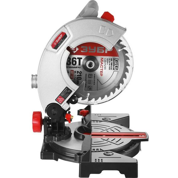 Торцовочные пилы: Пила торцовочная Зубр ЗПТ-210-1400 Л d 210 х 30 мм, 1300 Вт фотографии