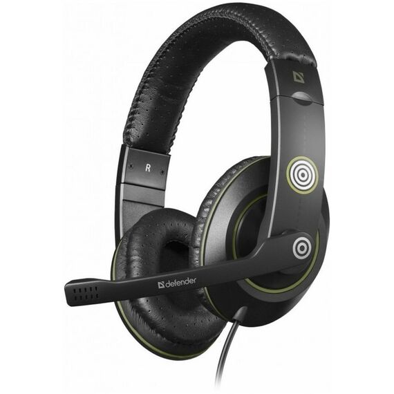 Наушники и гарнитуры: Наушники с микрофоном Defender Warhead HN-G-110 черный накладные оголовье [64102] фотографии