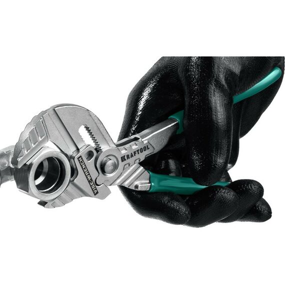 Столярно-слесарный инструмент: Клещи переставные-гаечный ключ KRAFTOOL 180 мм Vise-Wrench [22063] фотографии