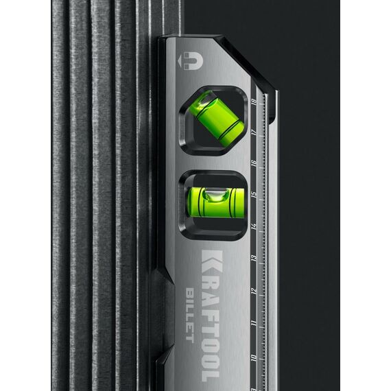 Строительные уровни: Брусковый магнитный уровень KRAFTOOL Billet 8-в-1 20 см [34790] фотографии