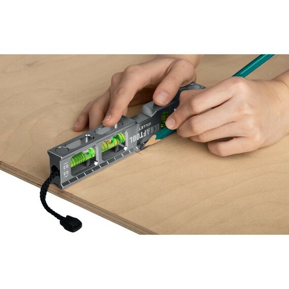 Строительные уровни: Брусковый магнитный уровень KRAFTOOL Billet 8-в-1 20 см [34790] фотографии