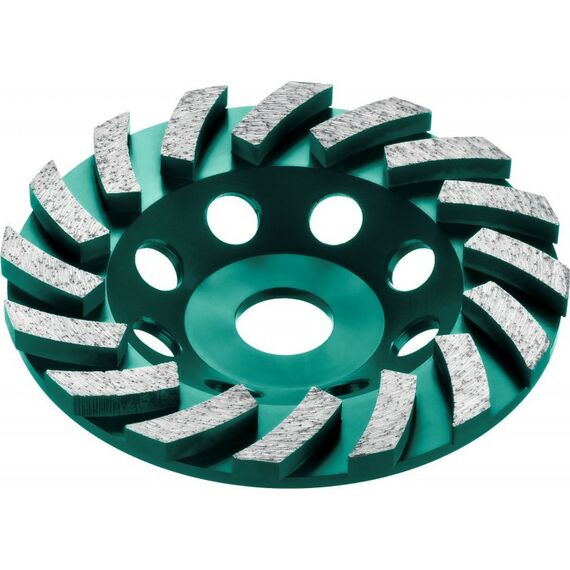 Шлифовка, зачистка: Сегментная алмазная шлифовальная чашка KRAFTOOL INDUSTRIAL Turbo d 125 мм [33368-125] фотографии