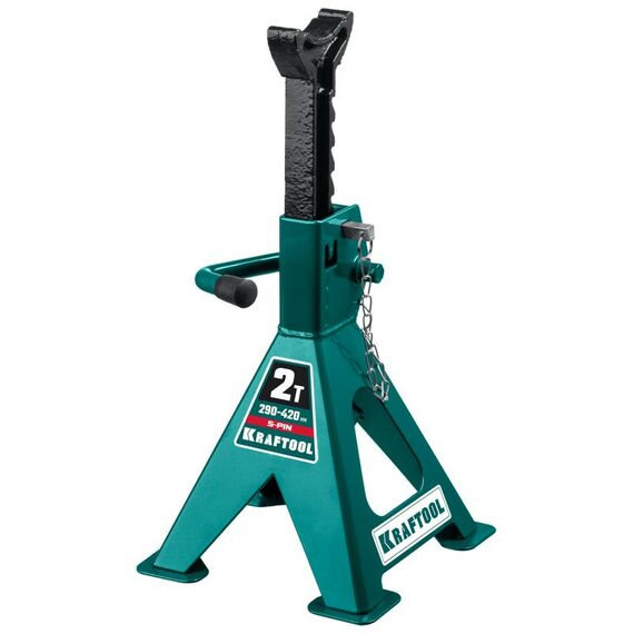Домкраты: Усиленная страховочная подставка со штифтом KRAFTOOL S-PIN 2т 290-420 мм [43465-2] фотографии