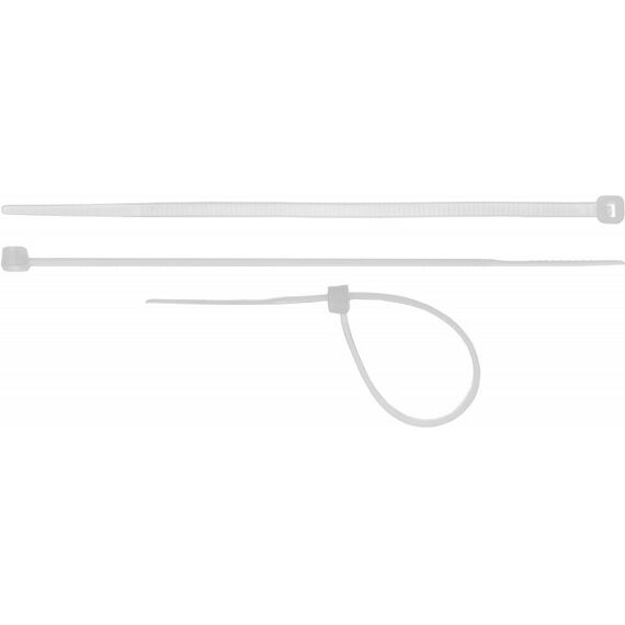 Электромонтажный крепеж: Хомуты-стяжки ХС-Б СИБИН 9.0 х 760 мм белые, нейлон, 50 шт [3786-90-760] фотографии