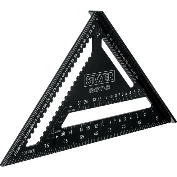 Угломеры, уклономеры: Универсальный кровельный угольник STAYER 305 мм 5-в-1 [34306-30] фотографии