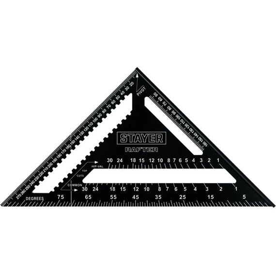 Угломеры, уклономеры: Универсальный кровельный угольник STAYER 305 мм 5-в-1 [34306-30] фотографии